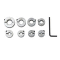 Metal Split Rings Depth Stop Collar Set of 8 for Drilling