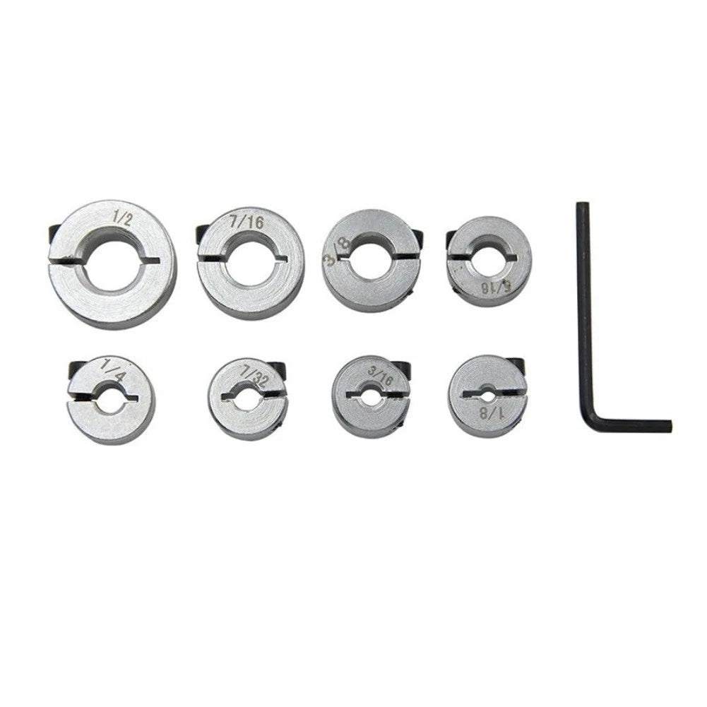 Metal Split Rings Depth Stop Collar Set of 8 for Drilling