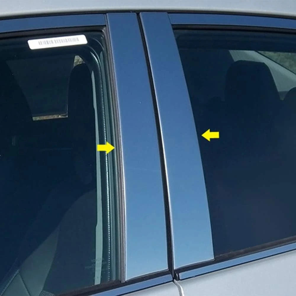 Luxury FX Chrome Pillar Post Trim 4pc for Toyota Corolla (2014–2019)