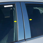 Luxury FX Chrome Pillar Post Trim 4pc for Toyota Corolla (2014–2019)