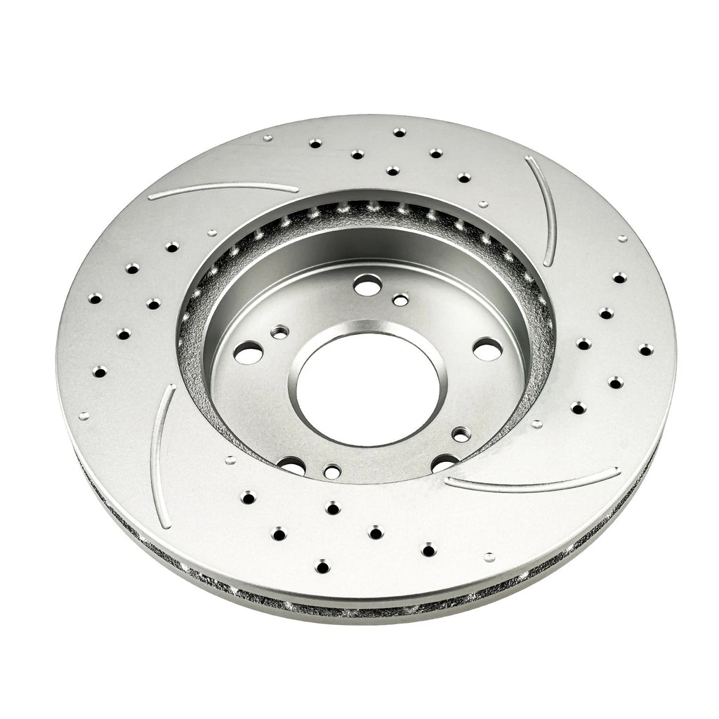 Front Drilled Slotted Brake Rotors for Honda Civic (2006–2011)
