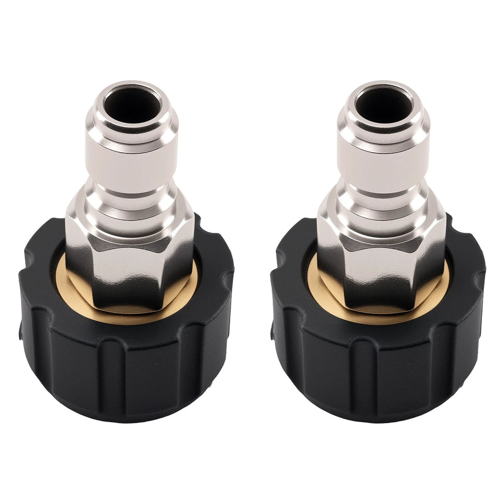 Brass Pressure Washer Adapter for M22-14 to 3/8" Quick Connect (5000 PSI)
