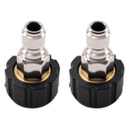 Brass Pressure Washer Adapter for M22-14 to 3/8" Quick Connect (5000 PSI)