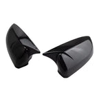 2X Gloss Black Side Wing Mirror Cap Covers for BMW X5 E70 X6 E71 (2008–2013)