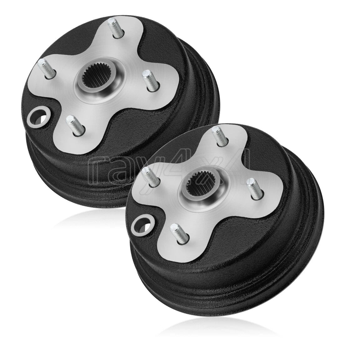 2 Front Wheel Axle Hubs for Yamaha Big Bear 350 / Kodiak 400 (1998–2000) 3HN-25111-02-00