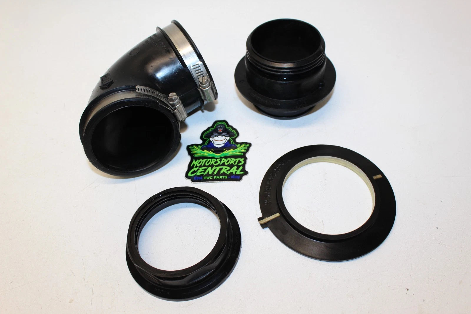 Thru Hull Exhaust Fitting Elbow Hose for Sea-Doo RXP RXT X GTX GTR GTI (2018–2026)