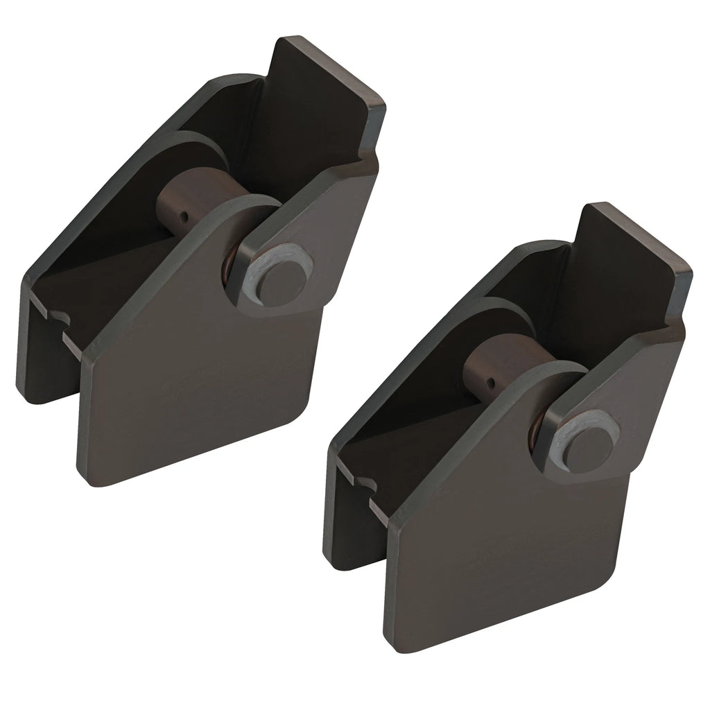 Set of 2 Weld On Steel Dump Hinges for Truck Trailer (Universal Fit)