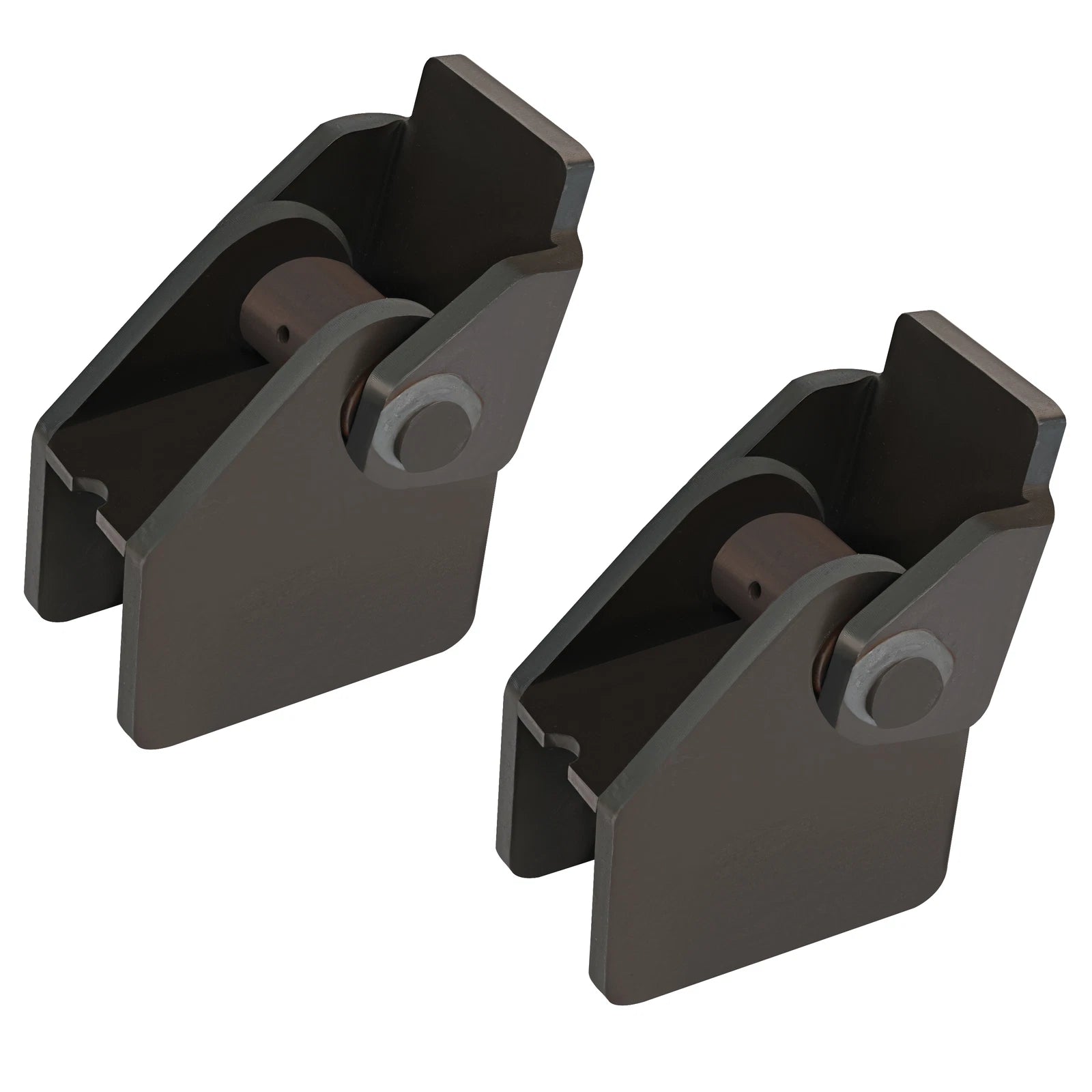 Set of 2 Weld On Steel Dump Hinges for Truck Trailer (Universal Fit)