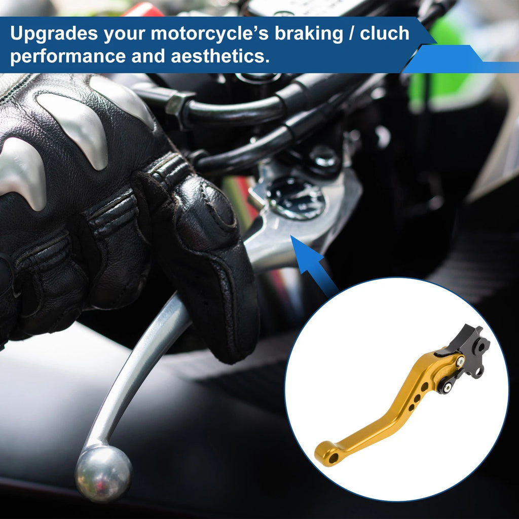 Adjustable Short Brake Clutch Levers for BMW R Nine T (2014–2016) - Gold Tone