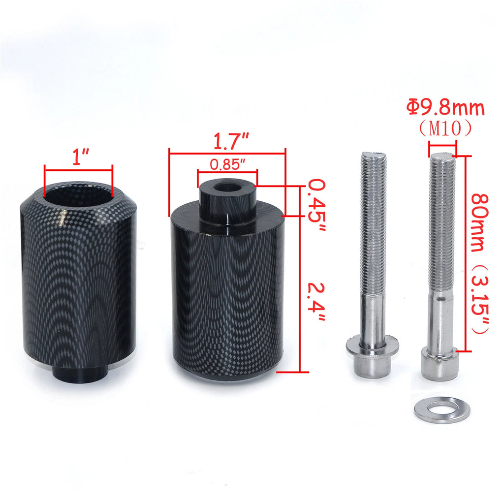 Carbon Fiber Frame Slider Crash Protector for Yamaha FZ6 FZS600 FZ6N FZ6 FAZER (2004–2010)