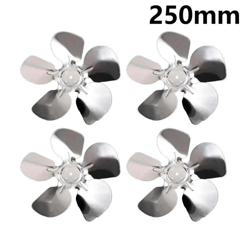 Set of 4 Cooling Fan Blades for Refrigerator Motor (150-250mm)