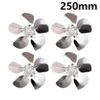 Set of 4 Cooling Fan Blades for Refrigerator Motor (150-250mm)