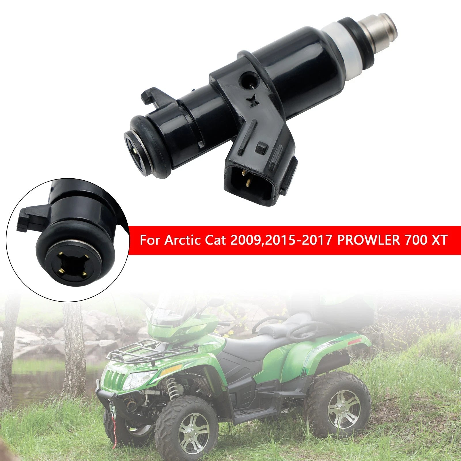 Fuel Injector 0470-762 for Arctic Cat ATV UTV SxS 700 HDX 550 TRV TBX (2015–2021)