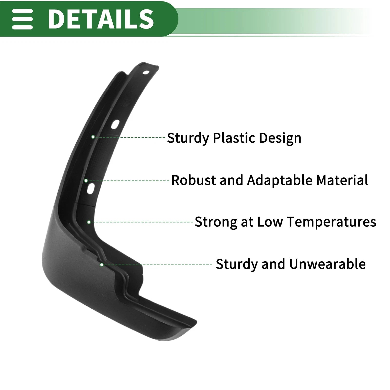 Set of 4 Mud Flaps Splash Guards for Nissan Tiida (2011–2015)