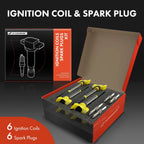 4-Pack Ignition Coil and Iridium Platinum Spark Plug for Toyota Corolla (2014–2019)