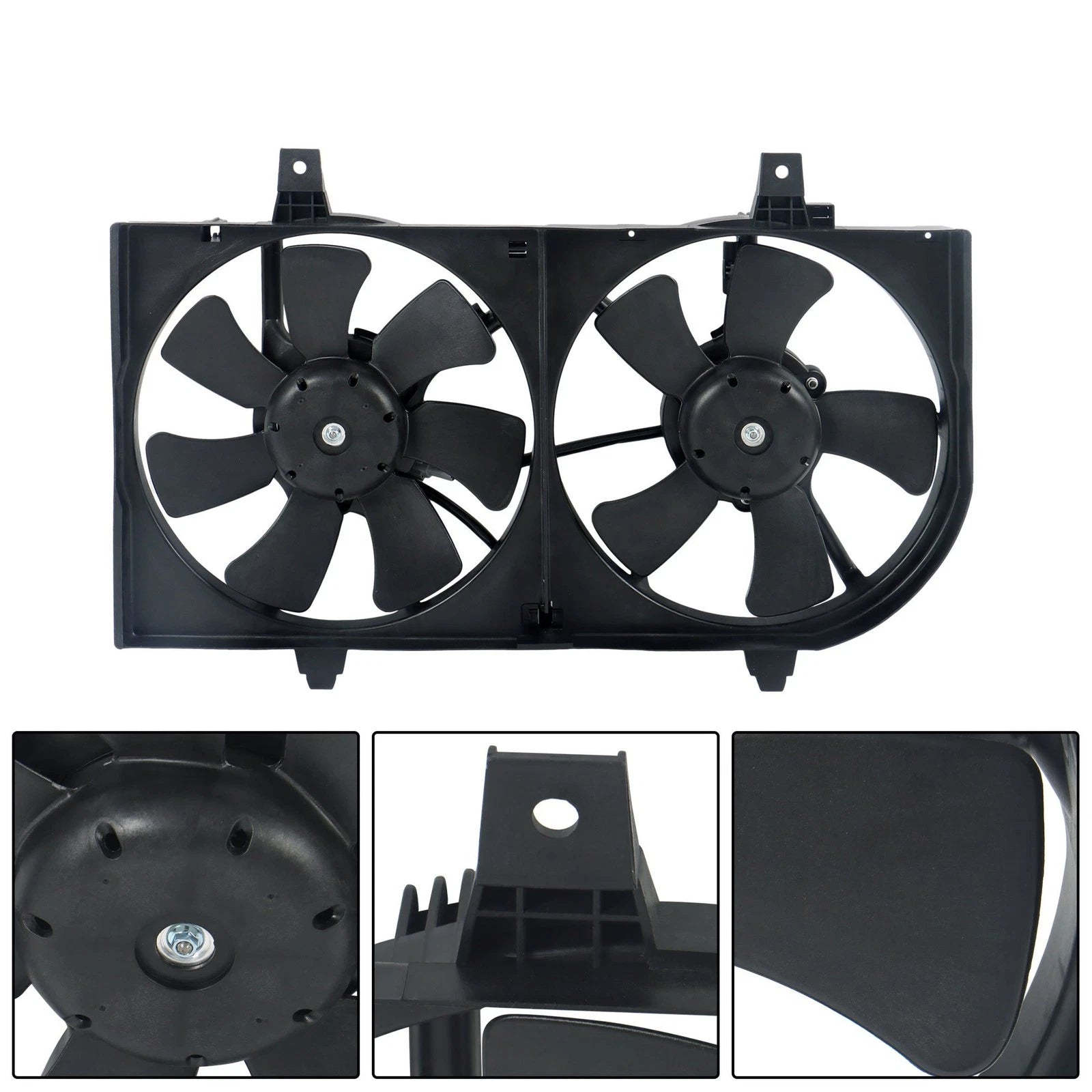 Dual Radiator Condenser Cooling Fan Assembly for Nissan Sentra 2002–2006