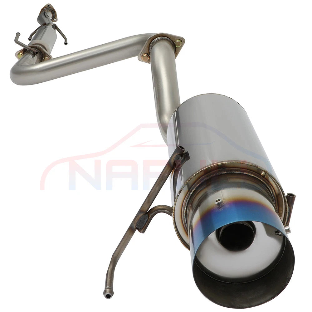 SS Exhaust System 4.5" Burnt Tip Muffler for Honda Del Sol EG1/EG2 (1993–1997)