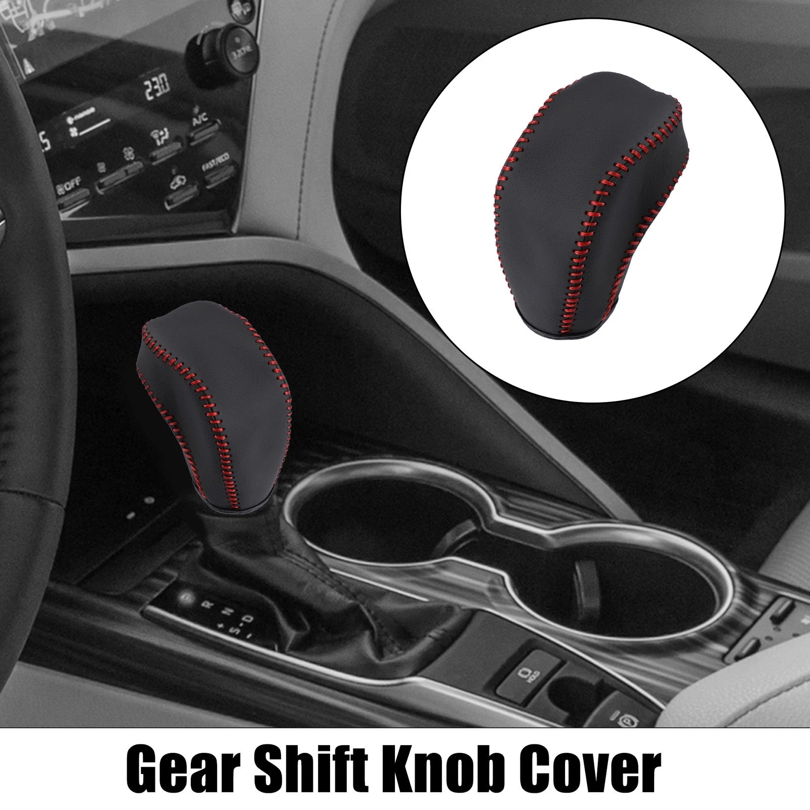 Faux Leather Gear Shift Knob Cover for Toyota Highlander 