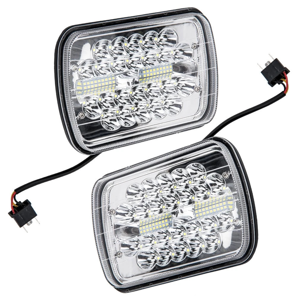 2X 5"x7" LED Headlight H6014/H6054 for Toyota Ford Jeep Nissan