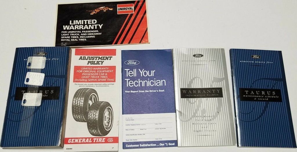 Owners Manual for Ford Taurus (1995)