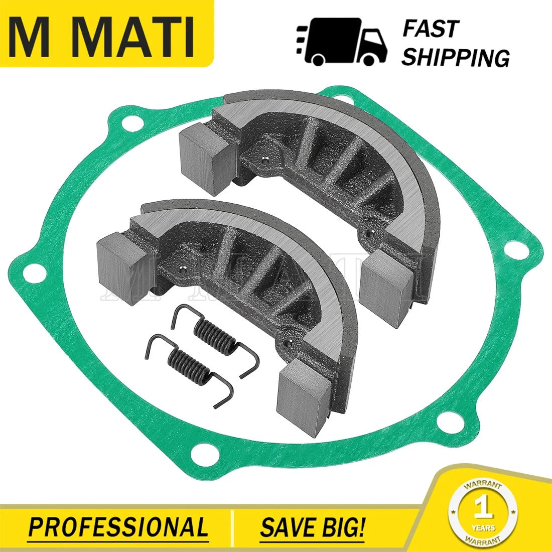 Brake Shoes with Gasket Kit for John Deere 750, 770, 790 (M805735, M803177)