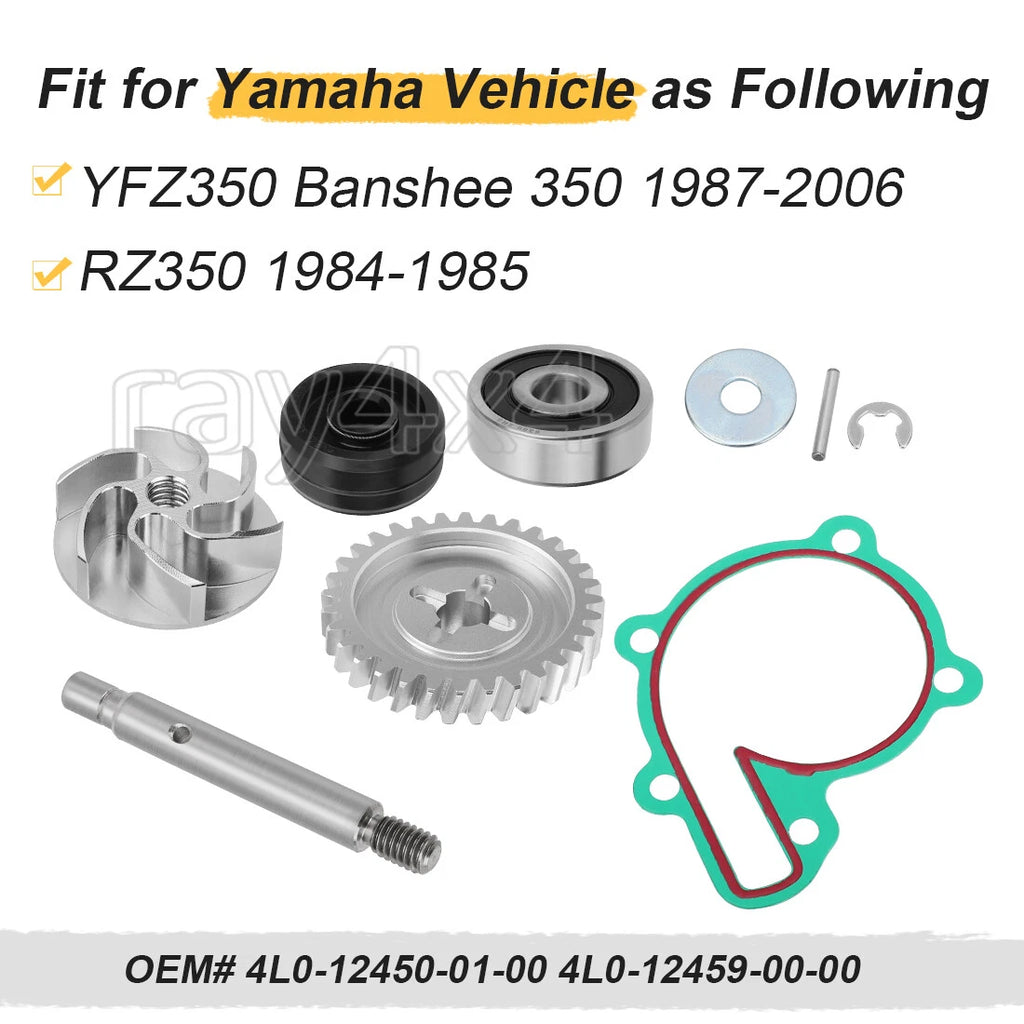 Water Pump Seal Gear Impeller Rebuild Kit for Yamaha YFZ350 Banshee (1987–2006)
