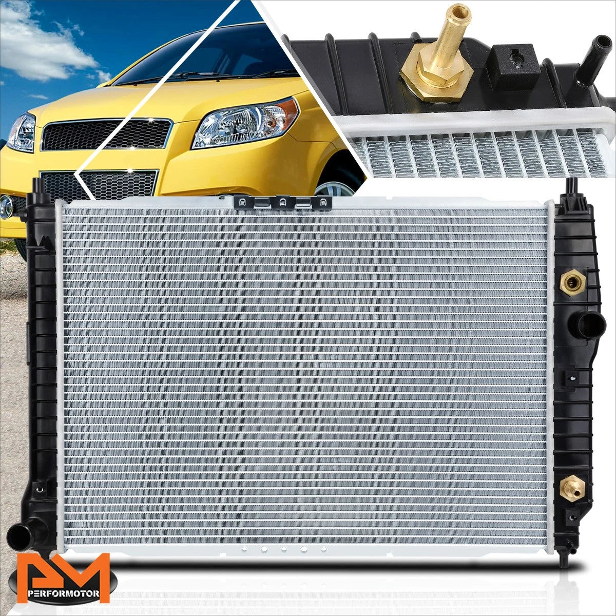 Aluminum Radiator for Chevy Aveo5/Suzuki Swift (2004–2009) DPI-2873