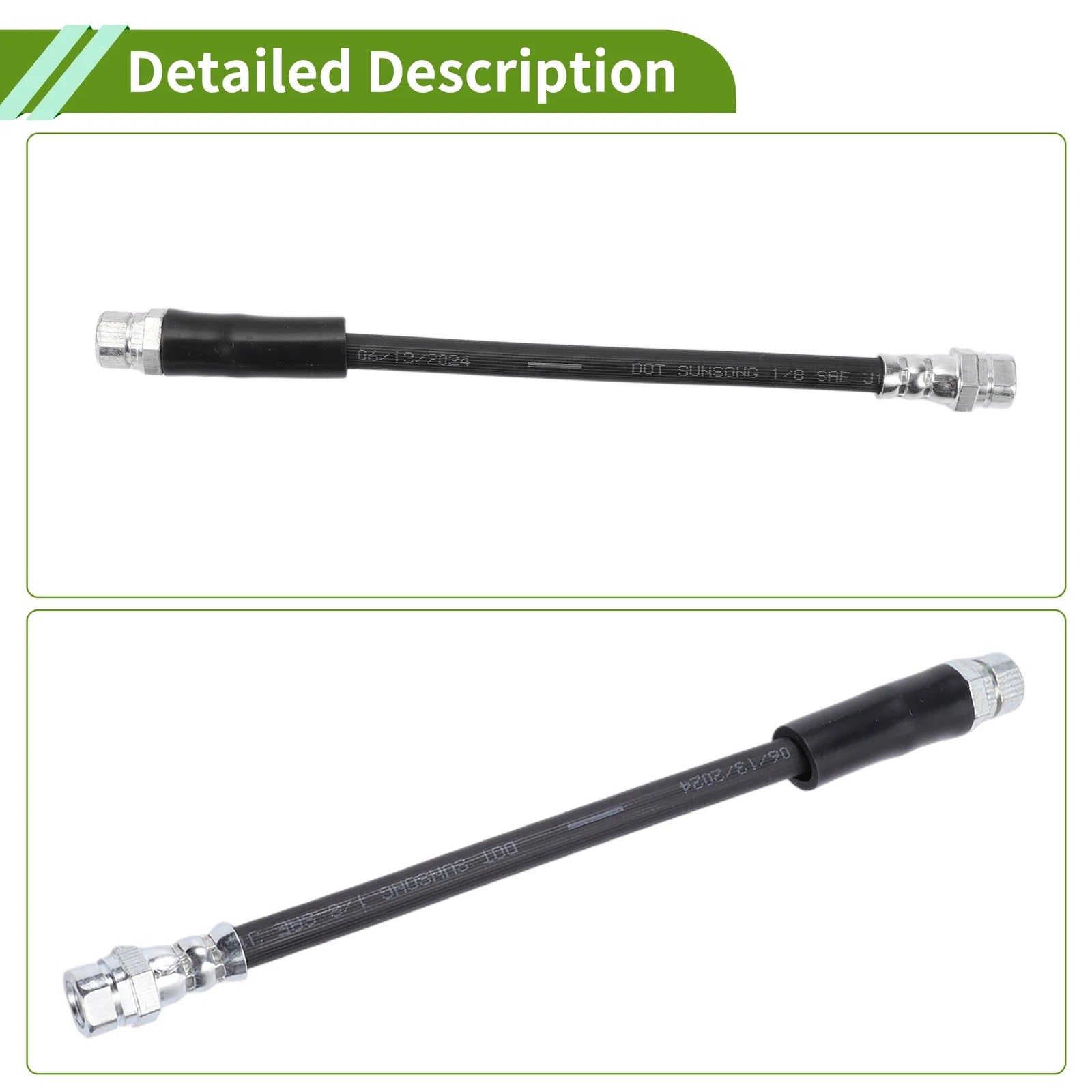 2pcs Extended Brake Line for Audi A3, VW Golf, Passat, CC, Jetta (2006–2013)