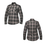 Armored Motorcycle Riding Flannel Jacket Shirt for Ladies (Medium)