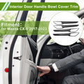 Interior Door Handle Bowl Cover Trim for Mazda CX-5 (2017–2023) Carbon Fiber Black ABS
