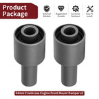 2X 64mm Crankcase Engine Front Mount Damper for Yamaha RZ350 (1984–1985)