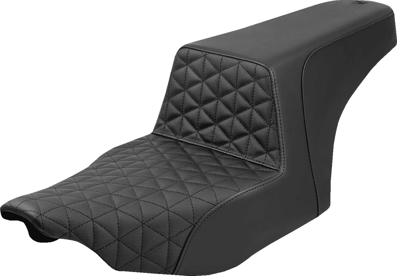 SADDLEMEN Step-Up Seat for FLH/FLT (2023–2025) 823-07-179, Tri-Gripper, Black