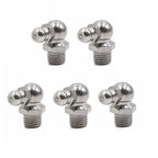 Pack of 5 M8 x 1mm Grease Nipples for Metric Applications (90 Degree)