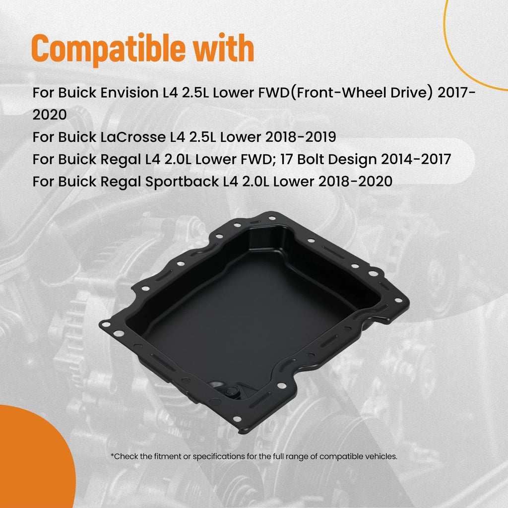 Engine Oil Pan for Cadillac ATS 2.0L 2.5L (2013–2019)