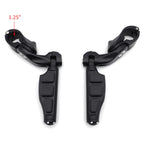 1.25" Black Highway Radical Flat Stiletto Foot Peg Clamp for Harley Sportster