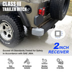 2 Inch Receiver Trailer Towing Hitch for Jeep Wrangler (1997-2006)