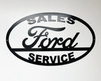 Metal Sign for Ford Sales Service Garage Wall Decor (24x14) (1930–2024)
