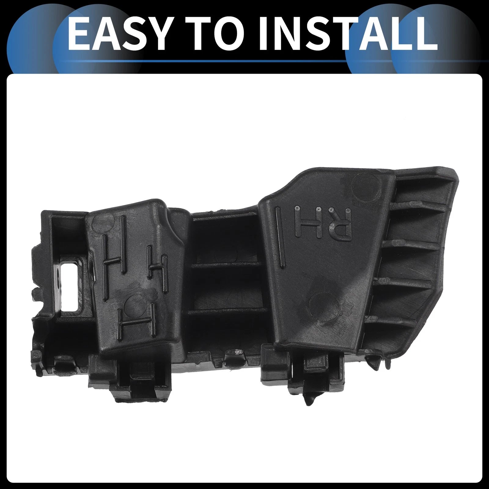 1pc Right Front Bumper Retainer Bracket for Kia K5 (2020–2022) Black ABS