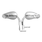Chrome 8mm Rear View Side Mirrors for Harley Road King (2000–2023)