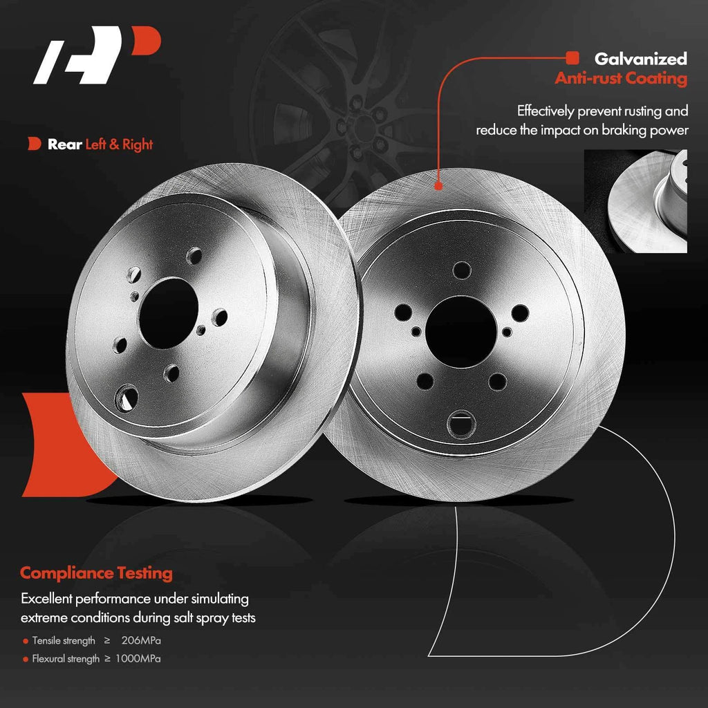 8x Rear Disc Brake Rotors & Pads + Calipers for Subaru Outback Legacy (2000–2023)
