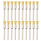 20Pcs 5mm Brass Rotary Wire Wheel Brushes for Power Drill Tool