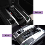 Carbon Fiber Style Gear Shift Panel Molding Trims for Honda Civic (2016-2021)