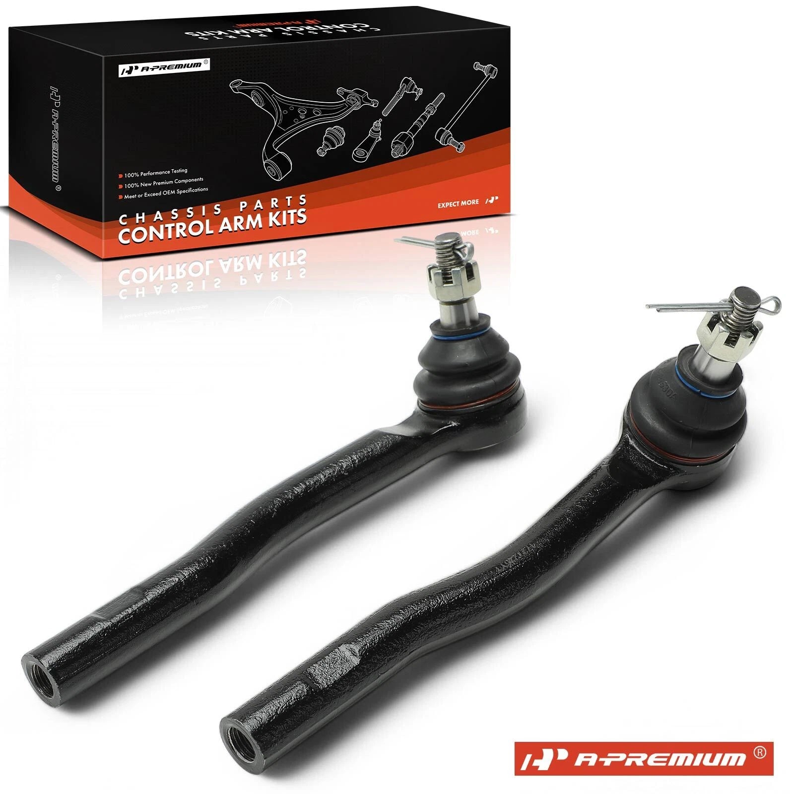 2X Front Outer Tie Rod End for Ford Ranger (2020–2023)