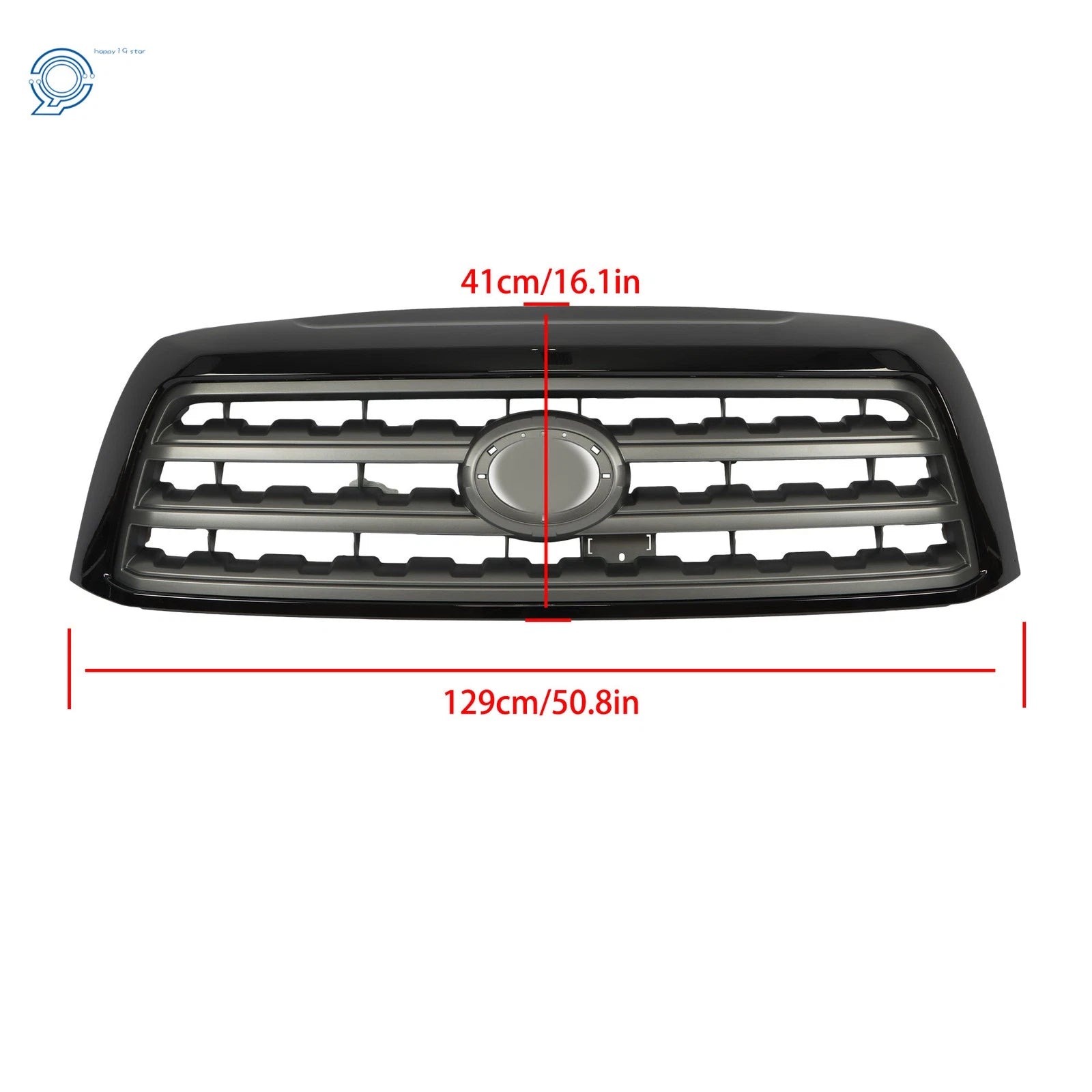 Gloss Black Front Upper Grille for Toyota Sequoia (2008-2016)