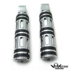 Chrome Edge Cut Footpegs for Yamaha Road Star Warrior (2002–2009)