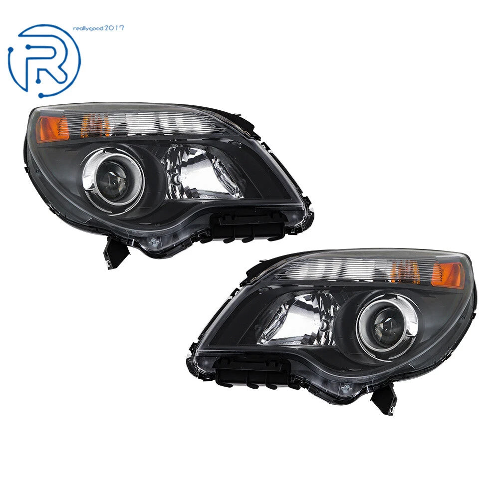 Set of 2 Halogen Headlights for Chevy Equinox (2010–2015)