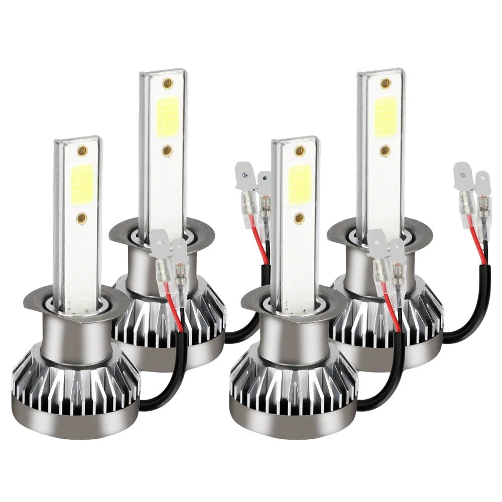 4X H1 LED Headlight Bulbs Conversion Kit for