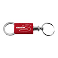 Red Anodized Aluminum Valet Keychain - Officially Licensed for Type S
