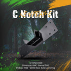 Rear C-Notch Axle Drop Kit for Chevy Silverado GMC Sierra 1500 (1999-2006)