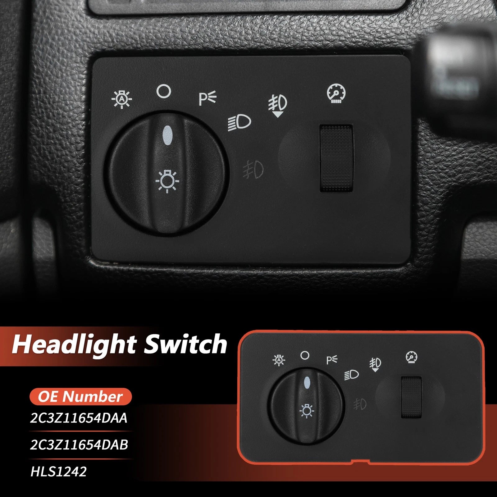 Headlight Switch for Ford F-250 Super Duty F-350 Super Duty (2003–2007) No. 2C3Z11654DAA